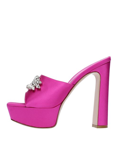Satin mules LE SILLA | SANDALO NINFEA SATINORCHIDEA